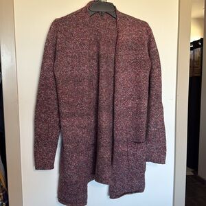 Natural Reflections Cabincore Warm Burgundy Cardigan Medium